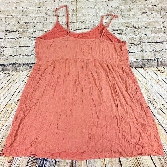 Forever 21+ Dress Women’s 3XL Orange Plus Size Spaghetti Strap Mini - Picture 4 of 6